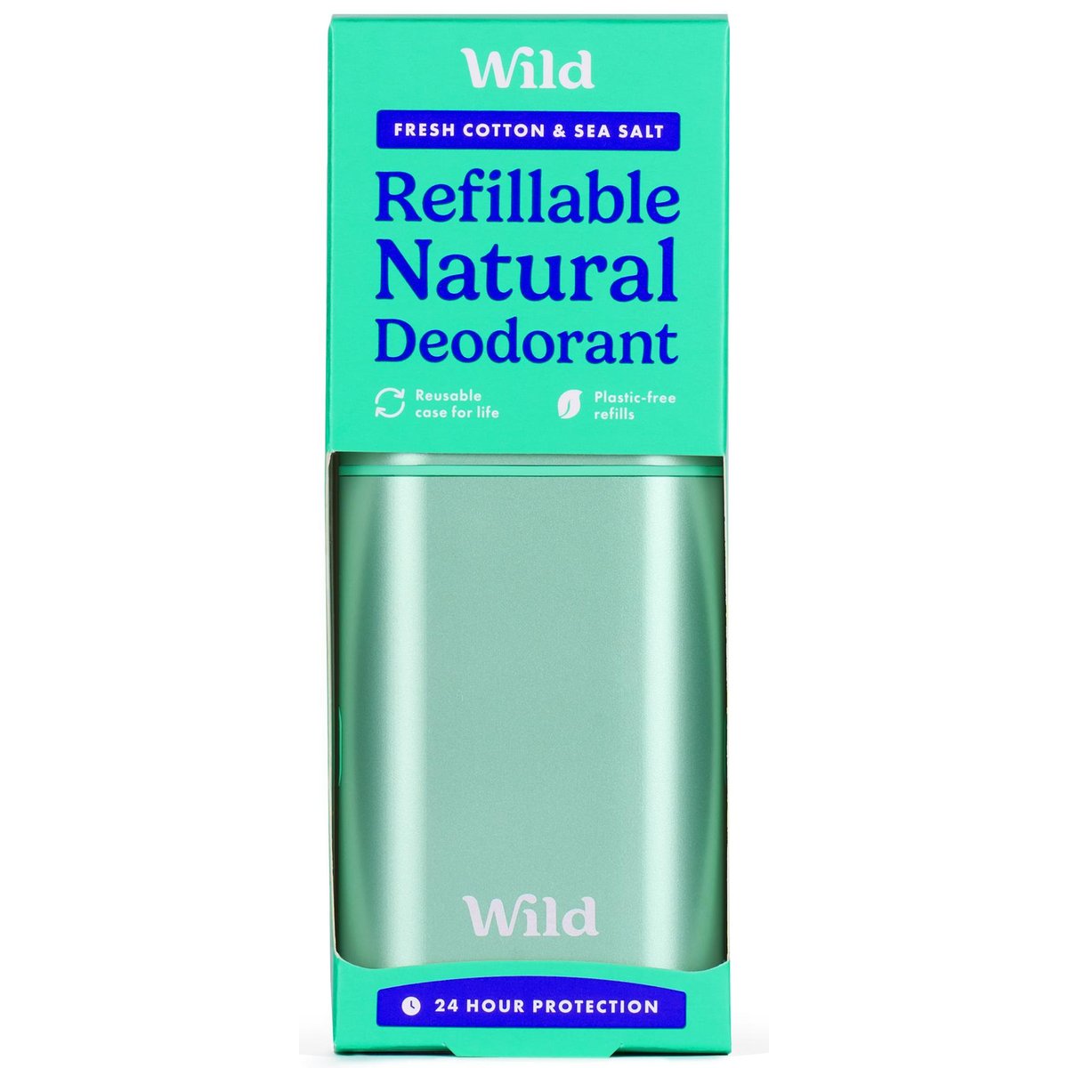 WILD Deo tartó & stift utántöltő Pamut-Tenger illattal