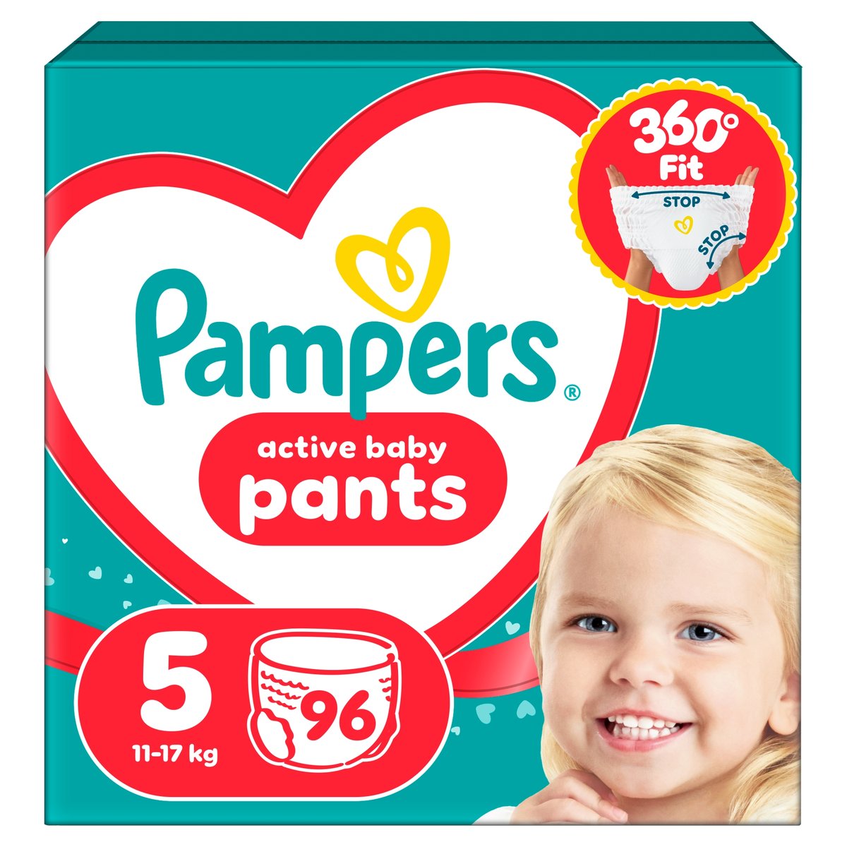 Pampers Active Baby Pants Bugyipelenka, Méret: 5 (11-17 kg) 96 db