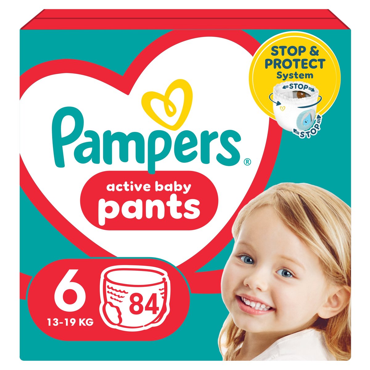 Pampers Active Baby Pants Bugyipelenka, Méret: 6 (13-19 kg) 84 db