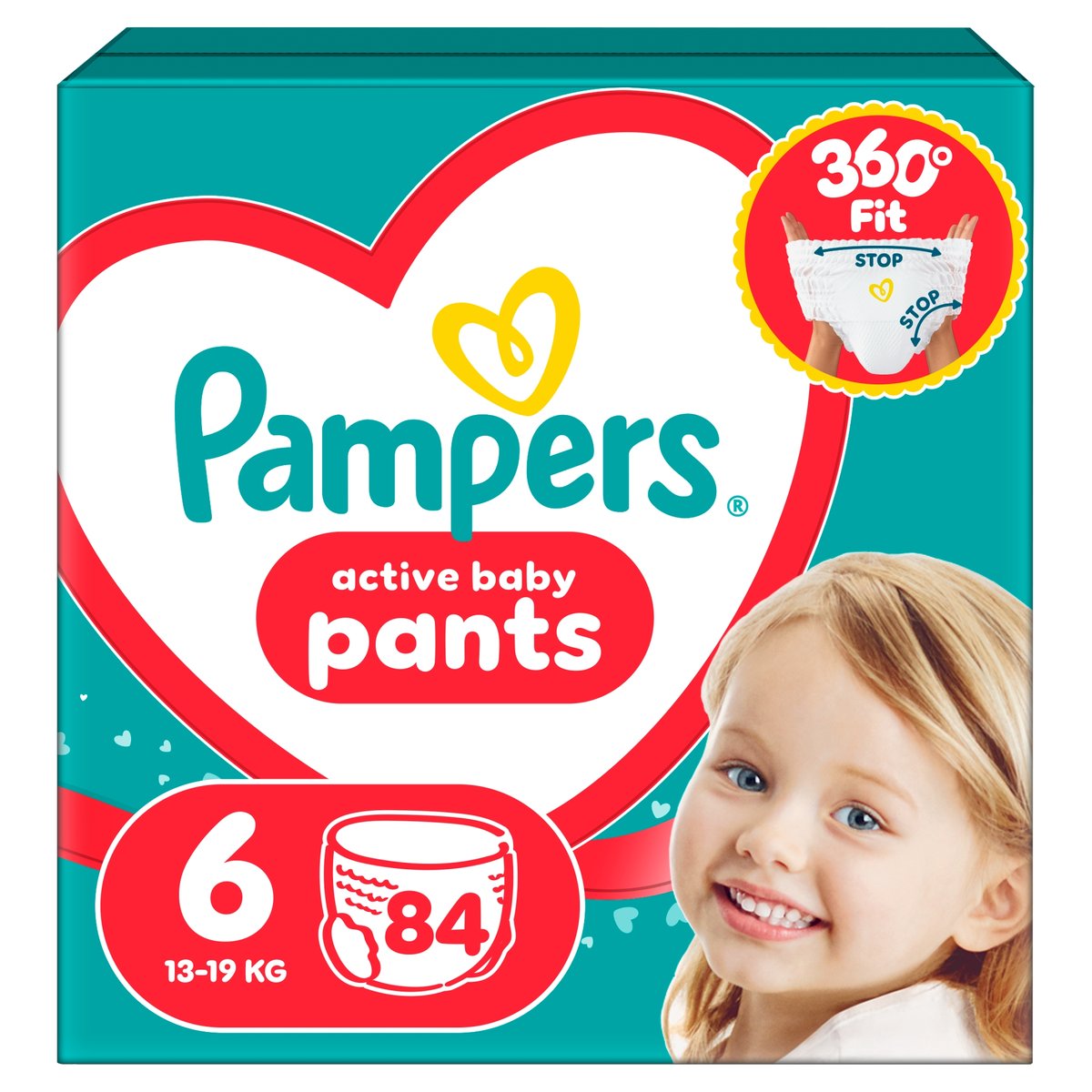 Pampers Active Baby Pants Bugyipelenka, Méret: 6 (13-19 kg) 84 db