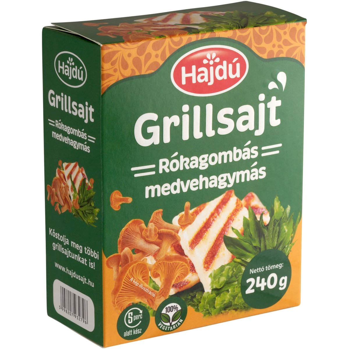 Hajdú Rókagombás-medvehagymás grillsajt