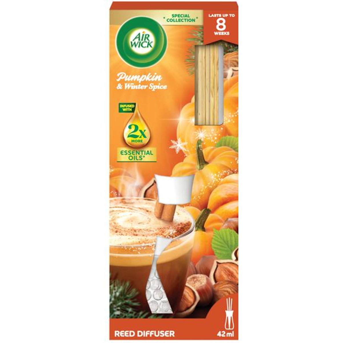 Air Wick pálcikás illatosító, Fűszeres sütőtök varázs illat