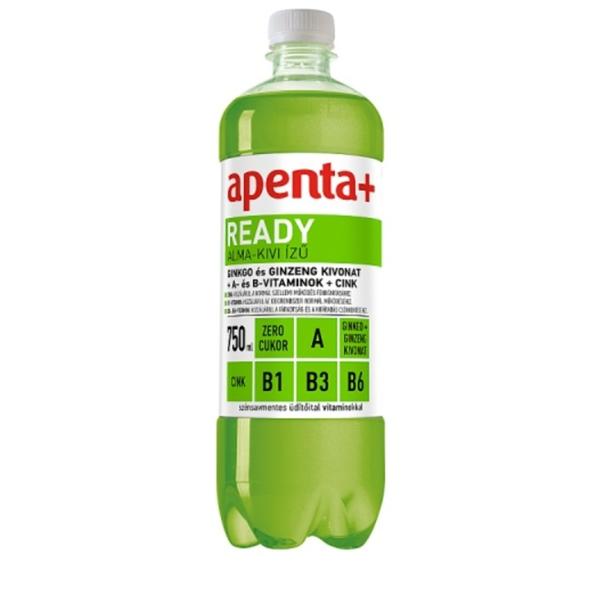 Apenta+ Ready alma-kivi ízű szénsavmentes, energiamentes üdítőital vitaminokkal