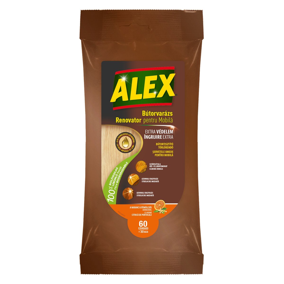 Alex bútortisztító törlőkendő