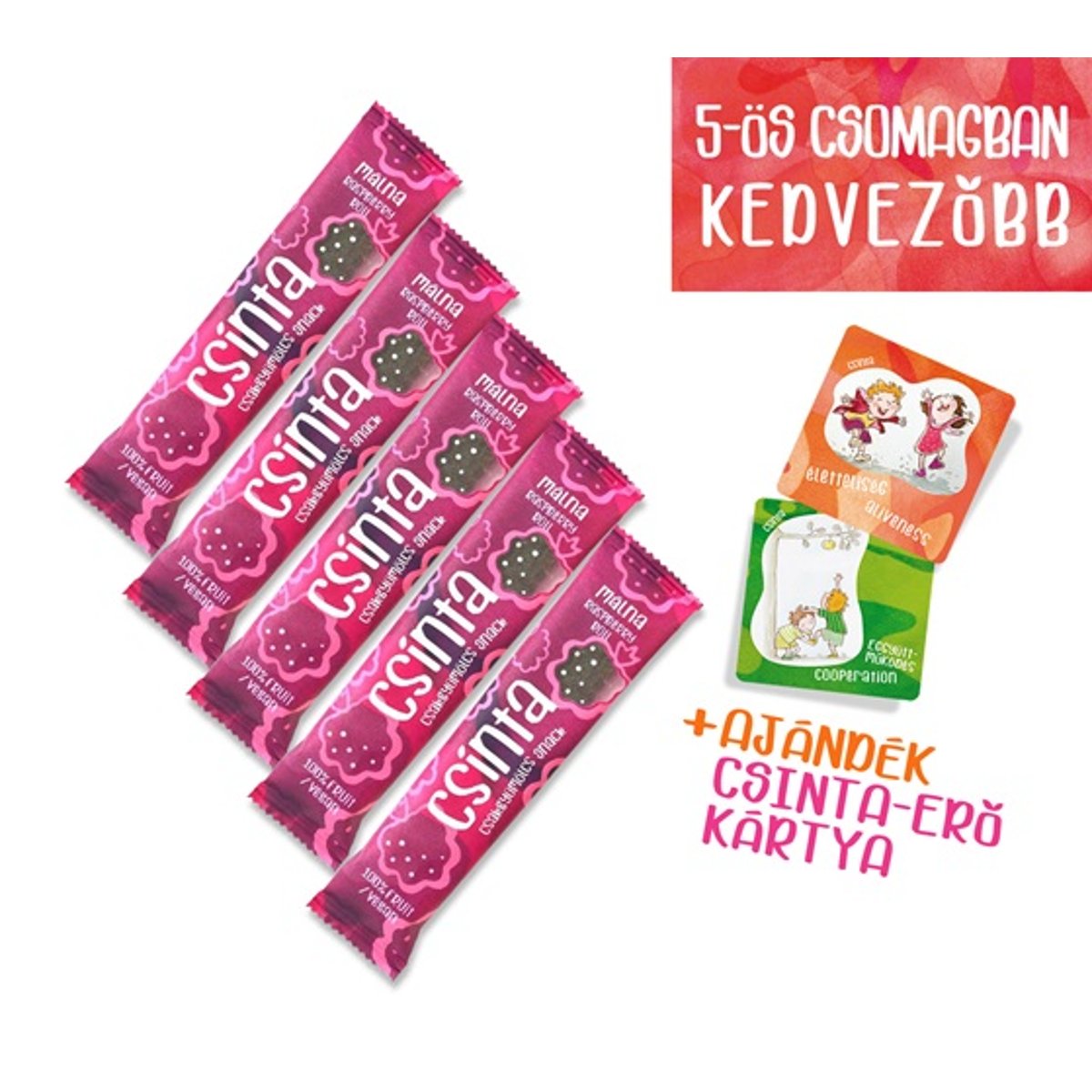 Csinta Málna tekercs 5-ös csomag