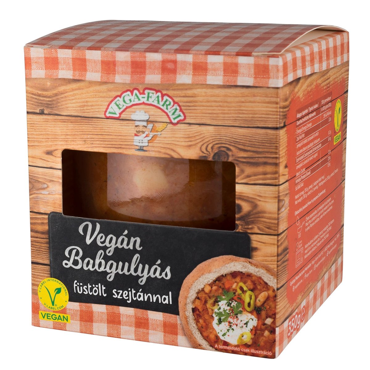 Vega-Farm Vegán Babgulyás füstölt szejtánnal