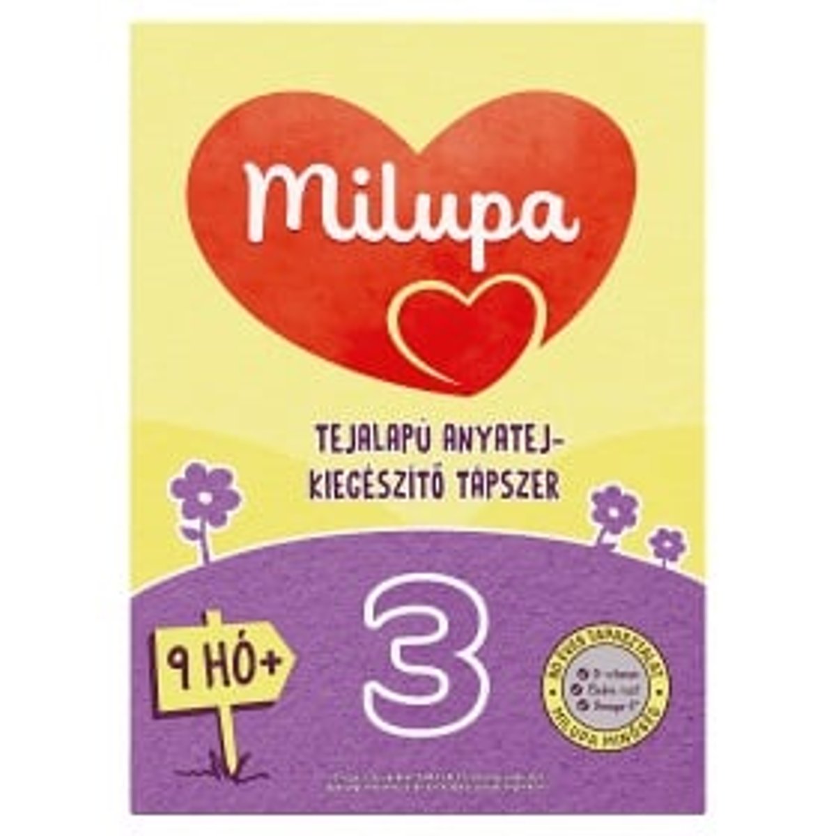 Milupa 3 tejalapú anyatej-kiegészítő tápszer 9 hó+