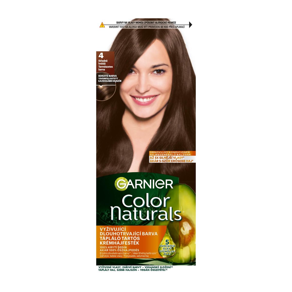 Garnier Color Naturals Tartós hajfesték 4 Természetes barna