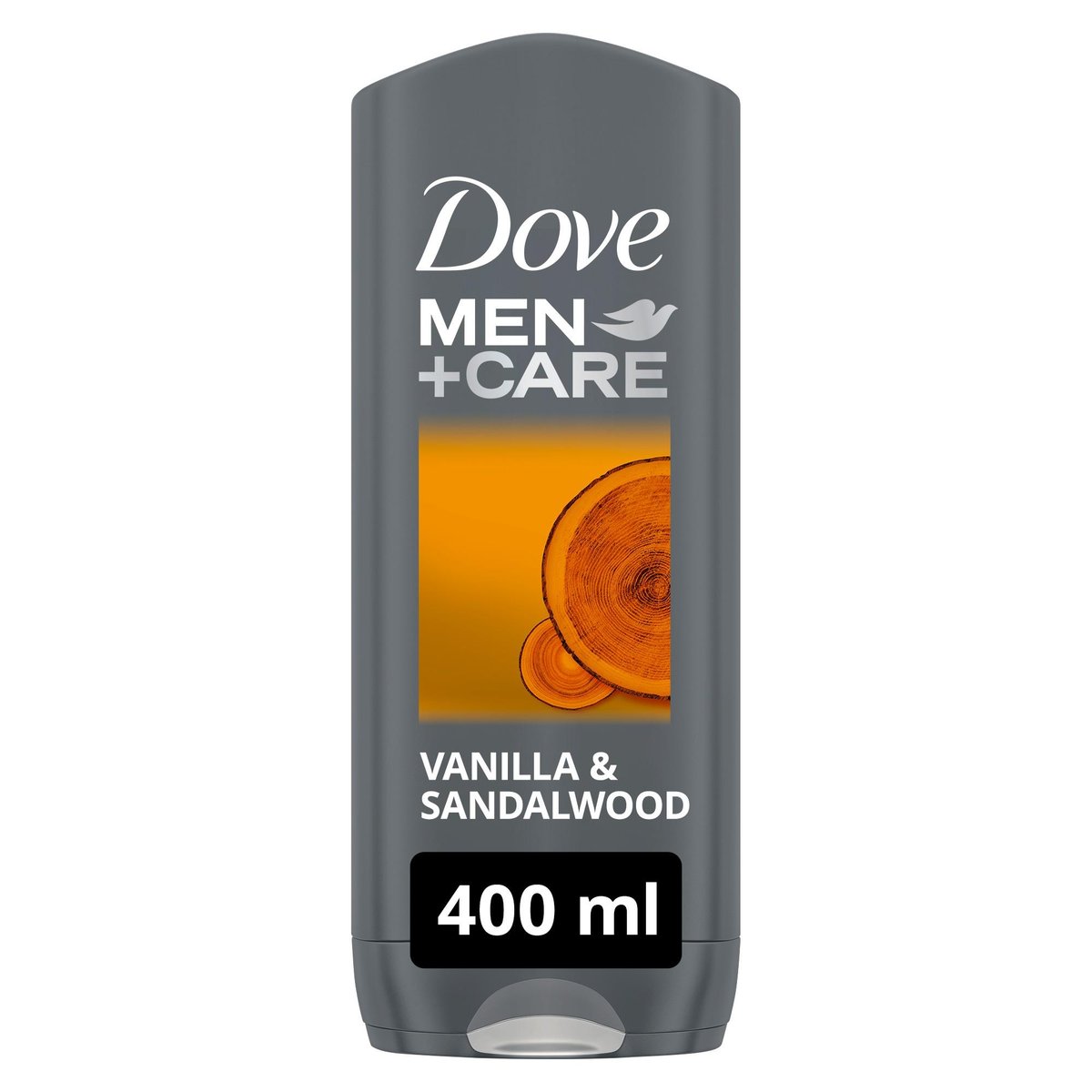 Dove Men+Care Sandalwood & Vanilla férfi tusfürdő, 400 ml