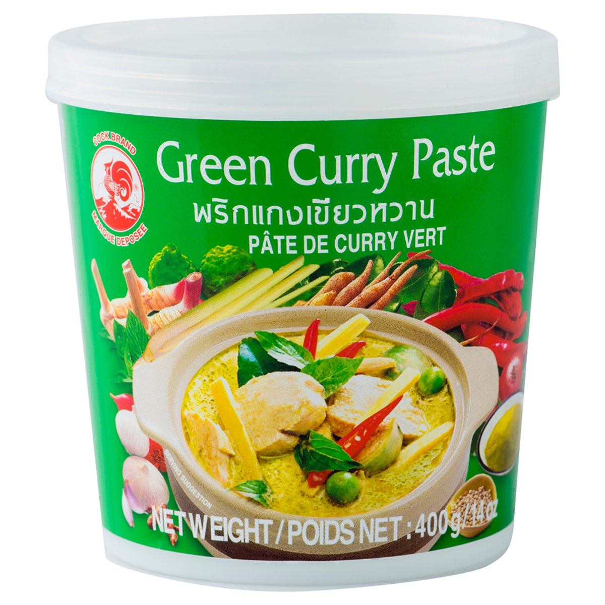 Cock Brand Zöld curry paszta