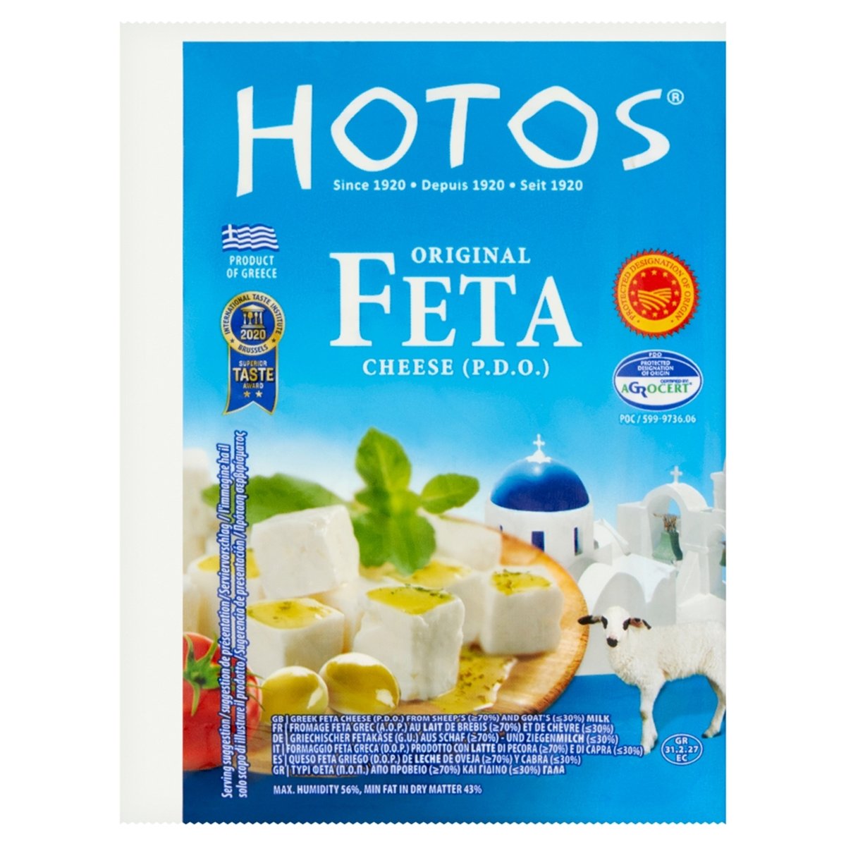 Hotos eredeti görög Feta sajt P.D.O., juh- és kecsketejből