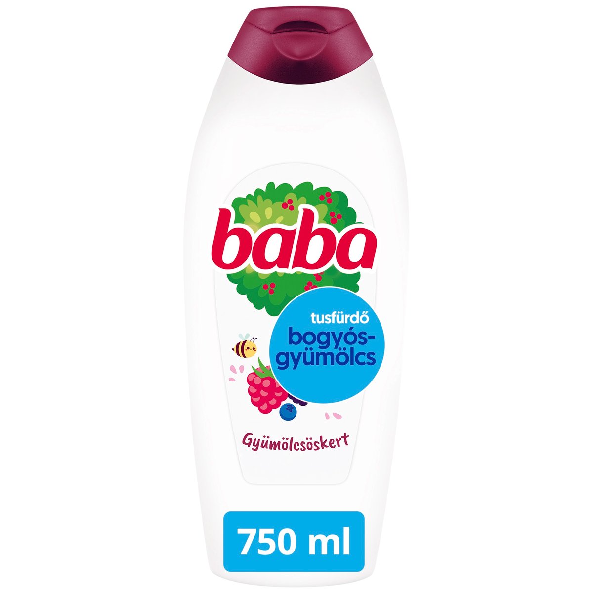 Baba Gyümölcsöskert tusfürdő  bogyósgyümölcs illat 750ml