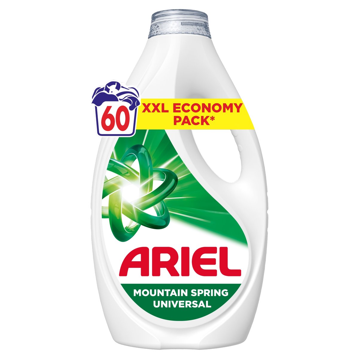 Ariel Univerzális Folyékony Mosószer Mountain Spring 60 mosáshoz, 2.7 l