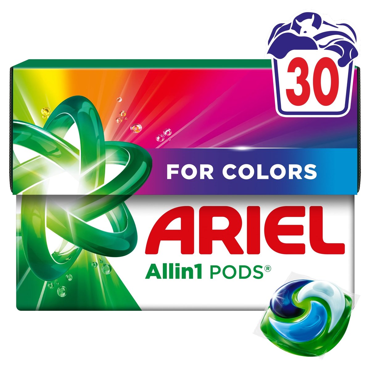 Ariel All-in-1 PODS Mosókapszula Color, 30 db