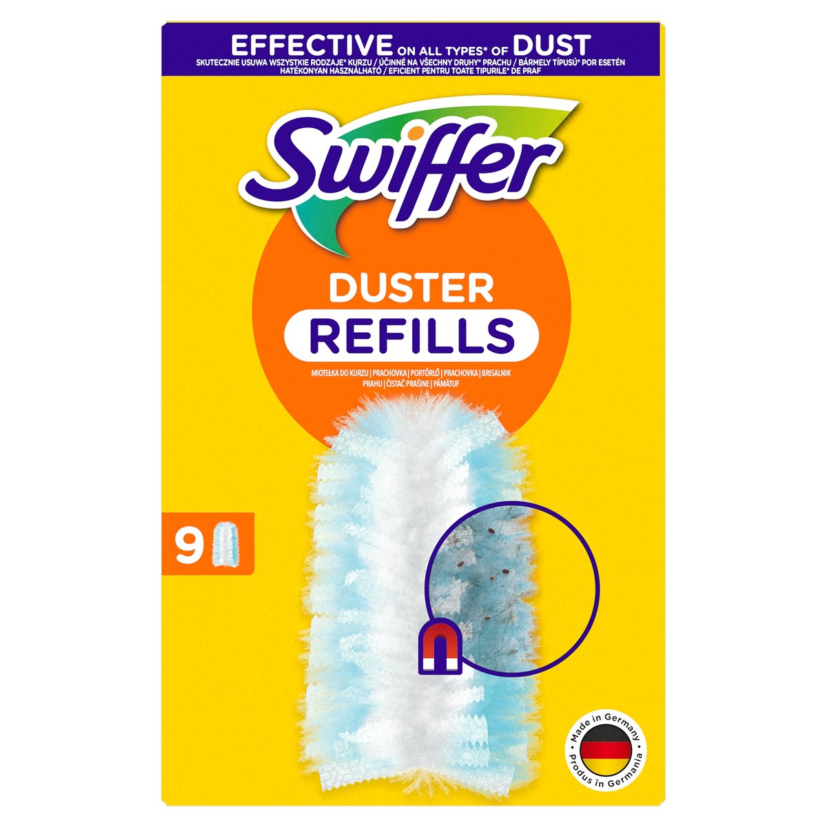 Swiffer Duster Portalanító Utántöltő Kefe, 9 db