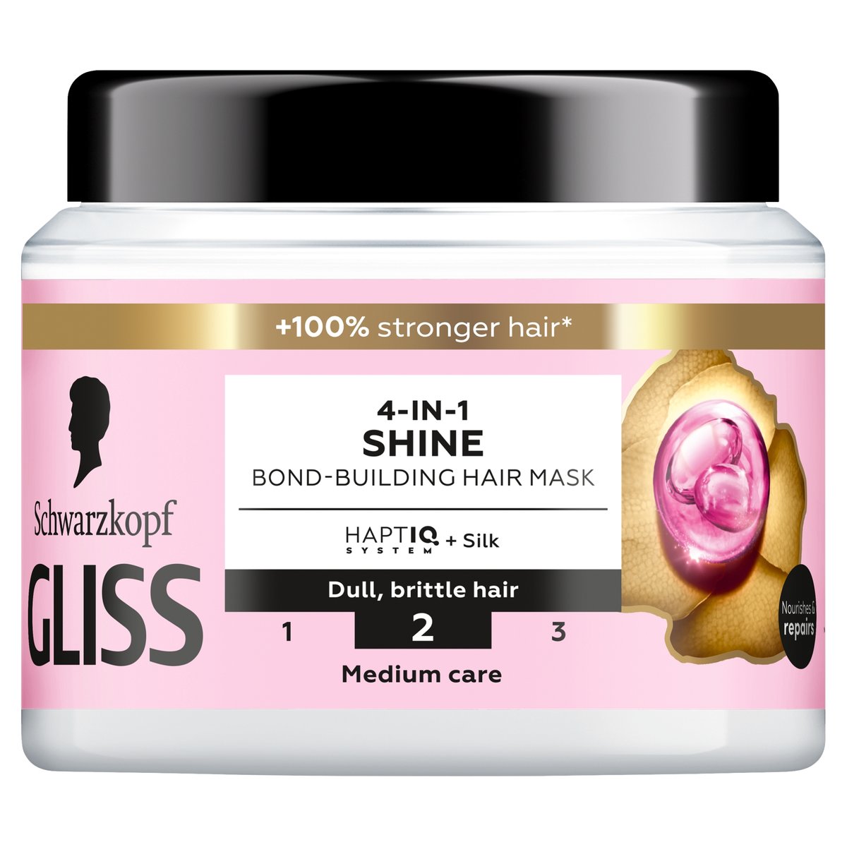 Gliss tégelyes pakolás Shine (Liquid silk)