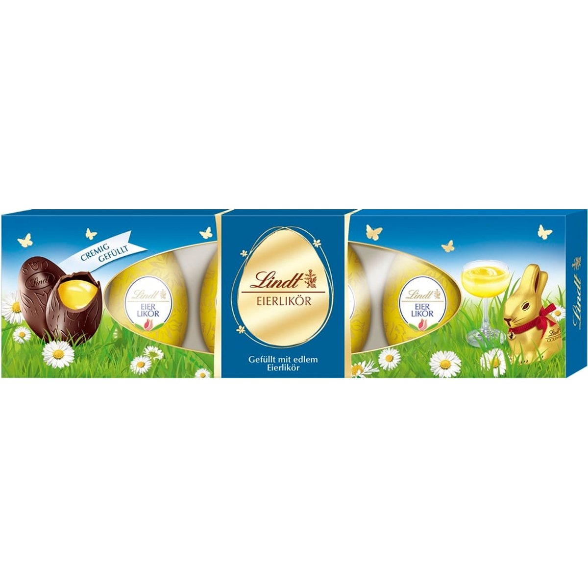 Lindt Étcsokoládé tojáslikőrrel töltve