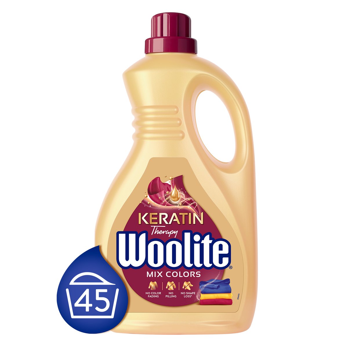 Woolite Keratin Therapy mosószer színes ruhákhoz 2. 7 liter