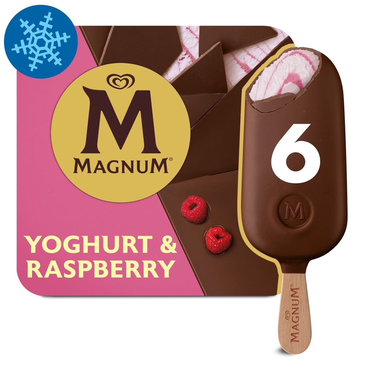 Magnum Multipack Jégkrém Joghurt-Málna 6x100ml