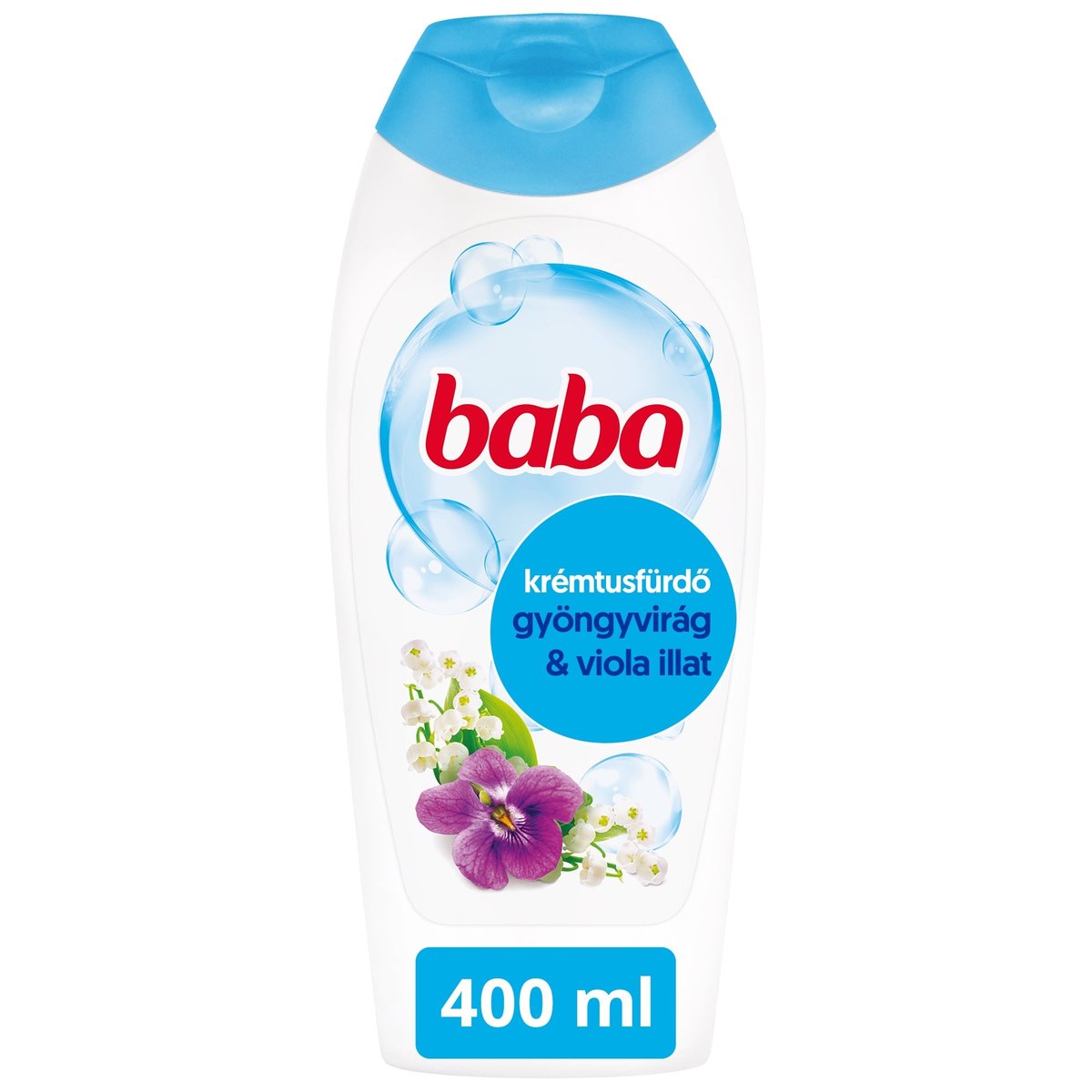 Baba Gyöngyvirág és Viola illatú tusfürdő, 400 ml