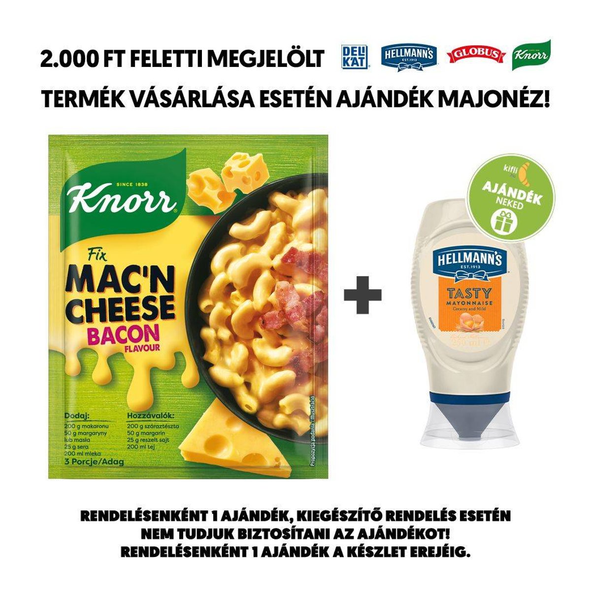 Knorr Mac’n Cheese Bacon alap