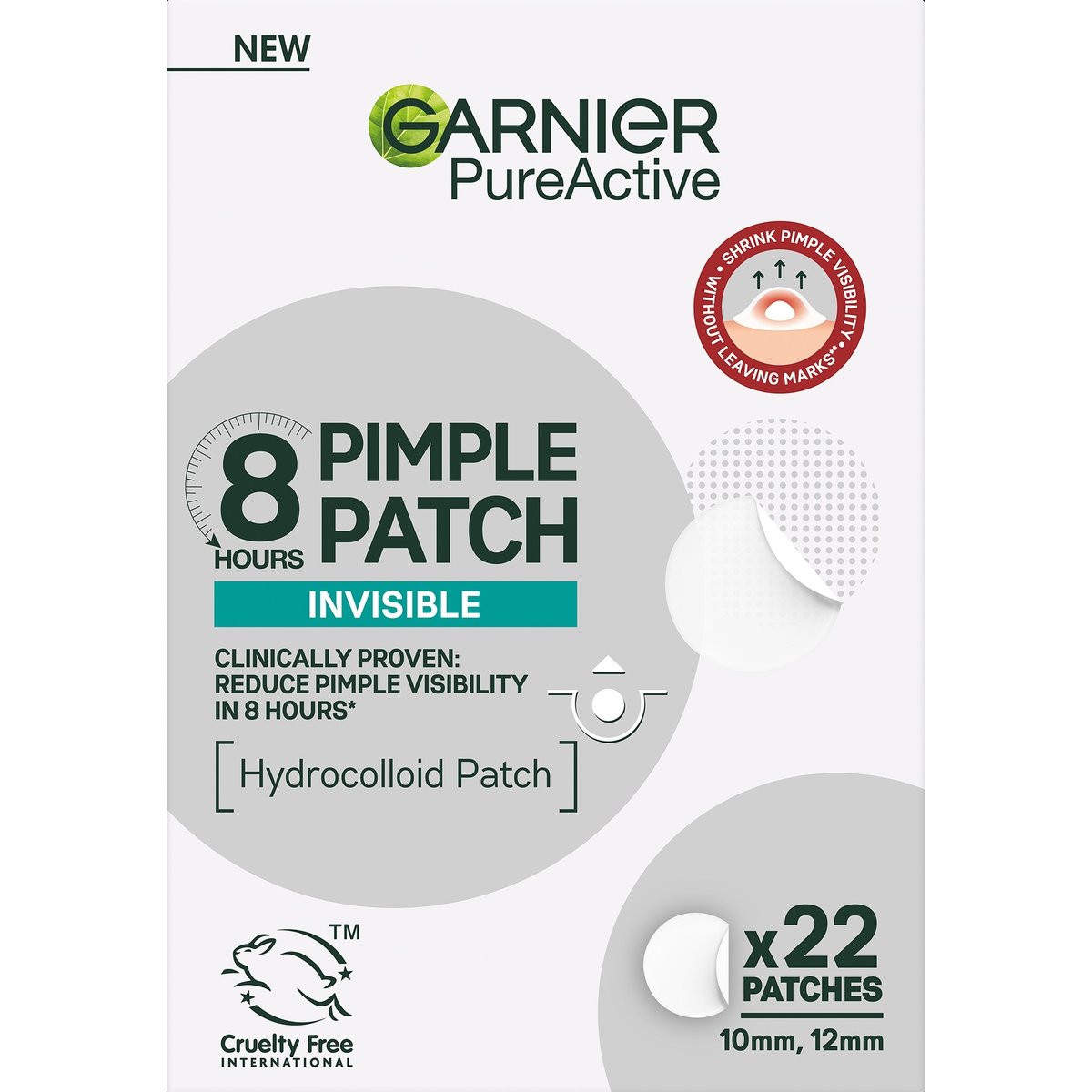Garnier Pure Active Pimple patch láthatatlan pattanás tapasz BHA-val
