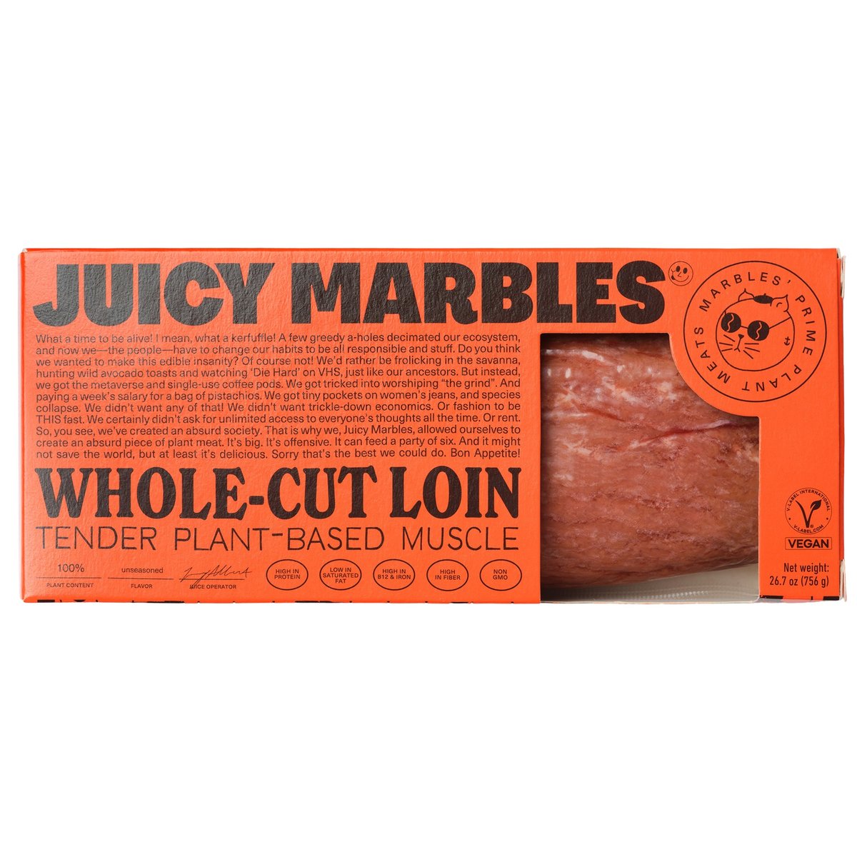 Juicy Marbles vegán bélszín stílusú filé