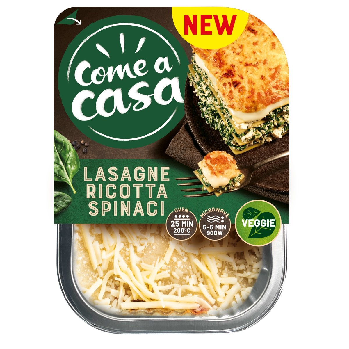 Come a Casa Spenótos-Ricottás Lasagne