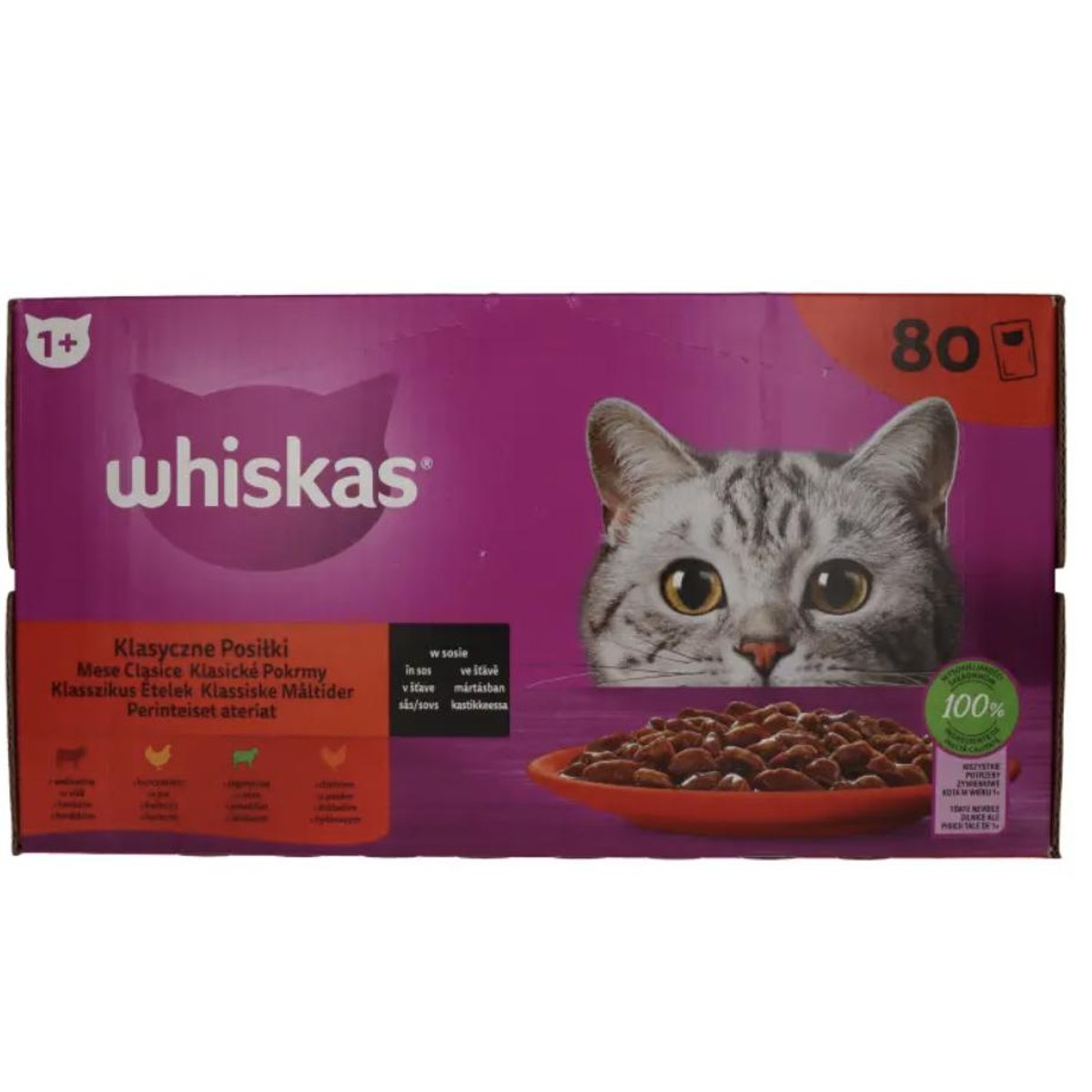 Whiskas alutasak klasszikus válogatás (80x85g)
