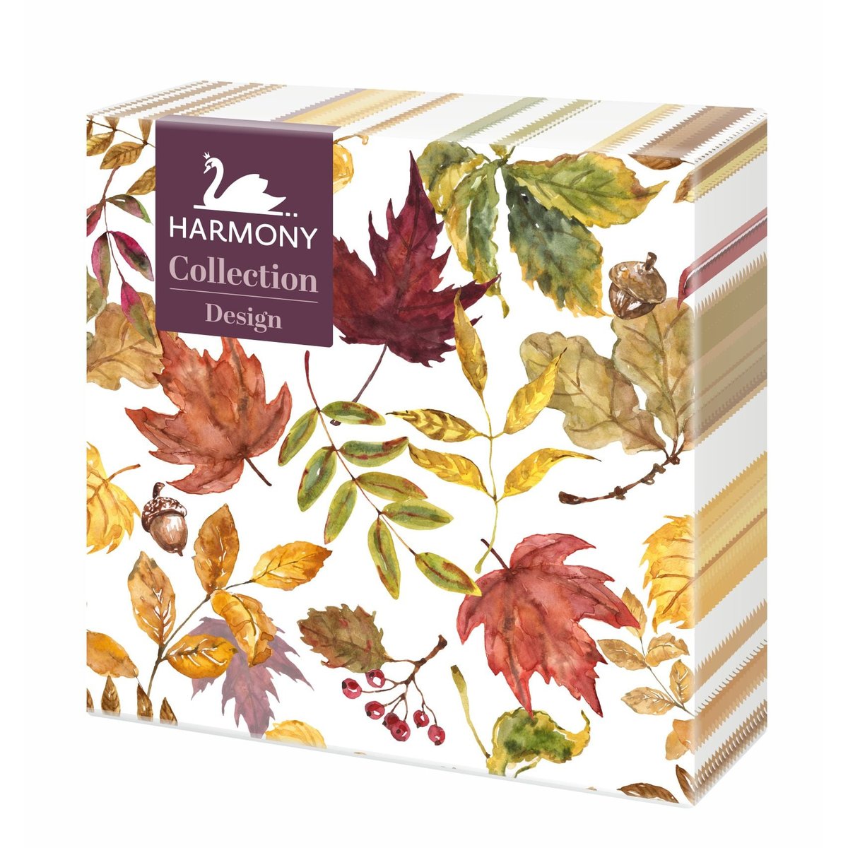 Harmony őszi leveles szalvéta 3 rétegű 20 db 33x33 cm
