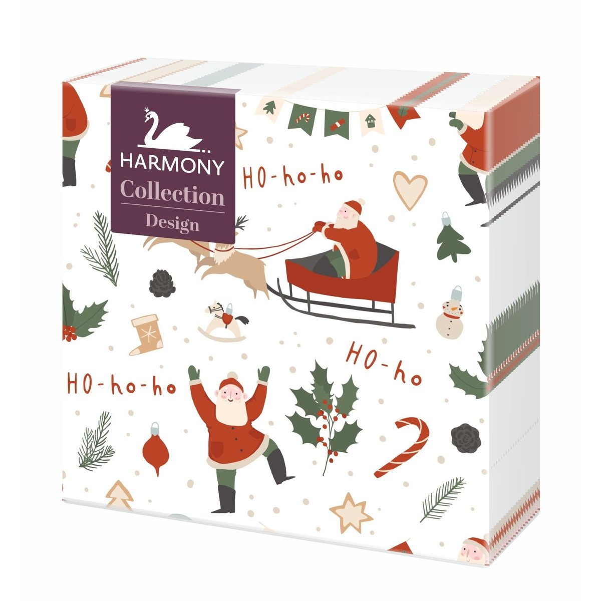 Harmony szalvéta táncoló mikulás  3 rétegű 20db 33x33 cm