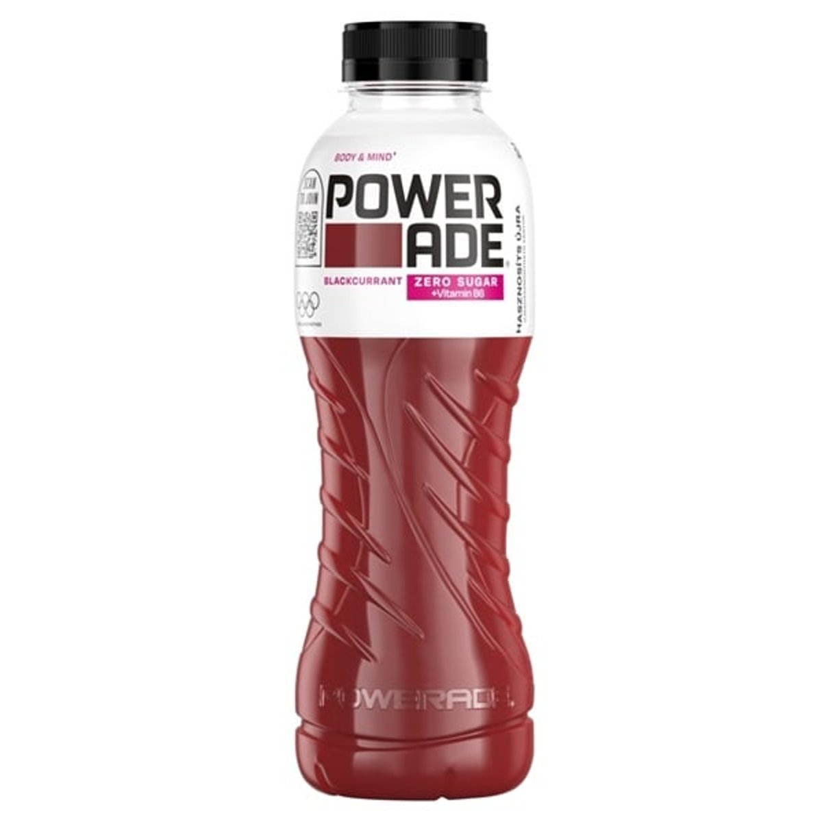 Powerade Body&Mind szénsavmentes, fekete ribizli-ízű, energiamentes üdítőital édesítőszerrel
