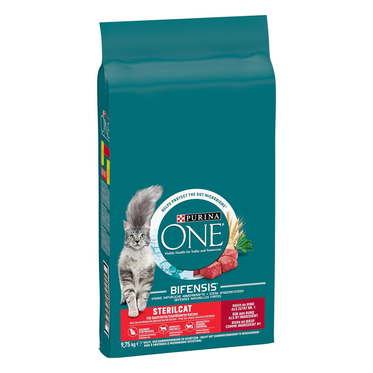 PURINA ONE STERILCAT Marhában gazdag száraz macskaeledel