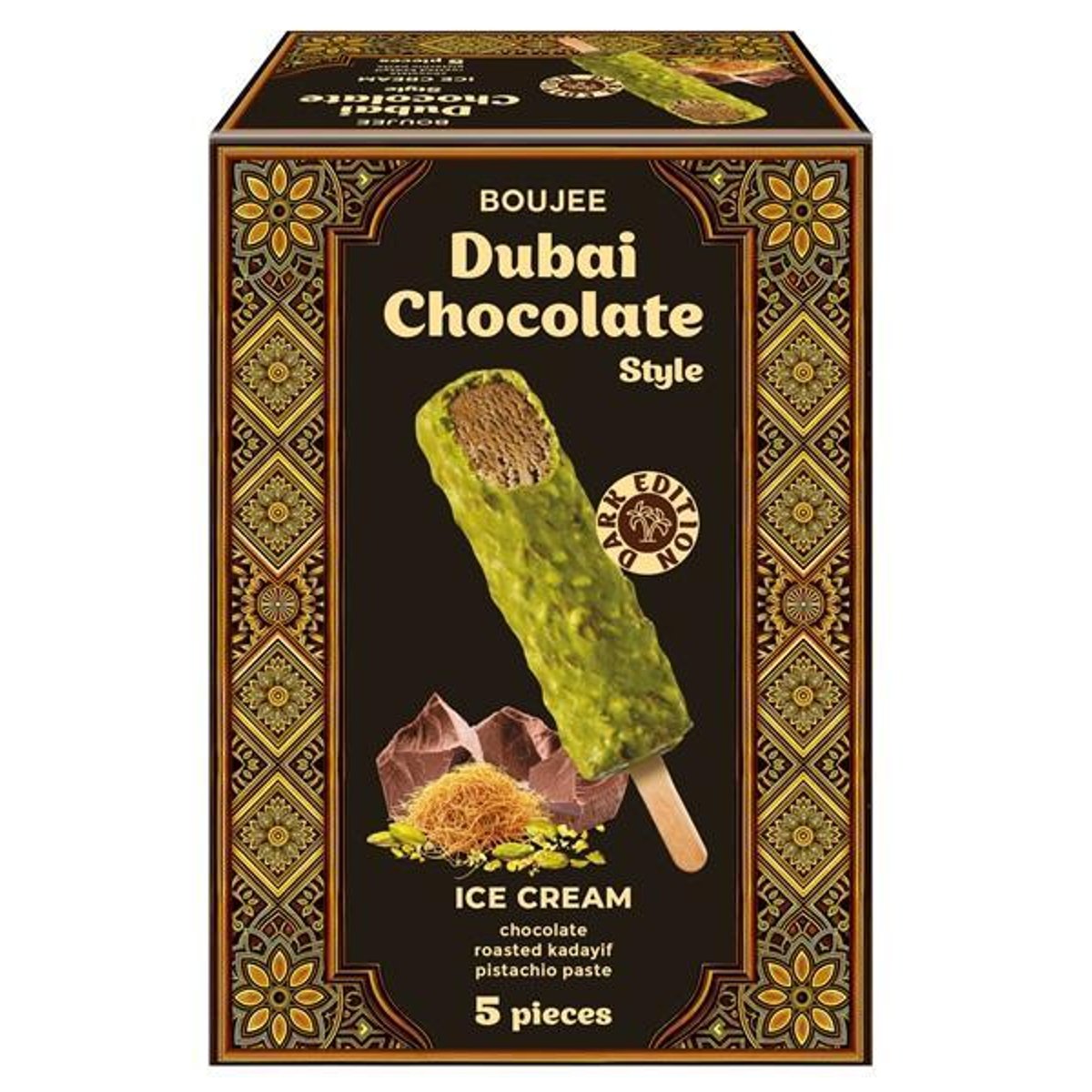 Boujee Dubai Csokoládé ízű pálcikás jégkrém - Dark Edition