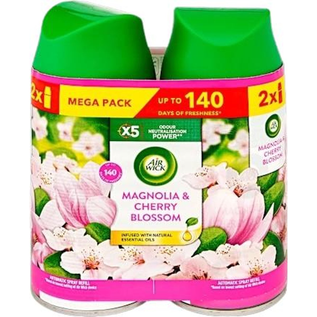 Air Wick Freshmatic Automata Légfrissítő spray utántöltő, Magnólia és cseresznyevirág