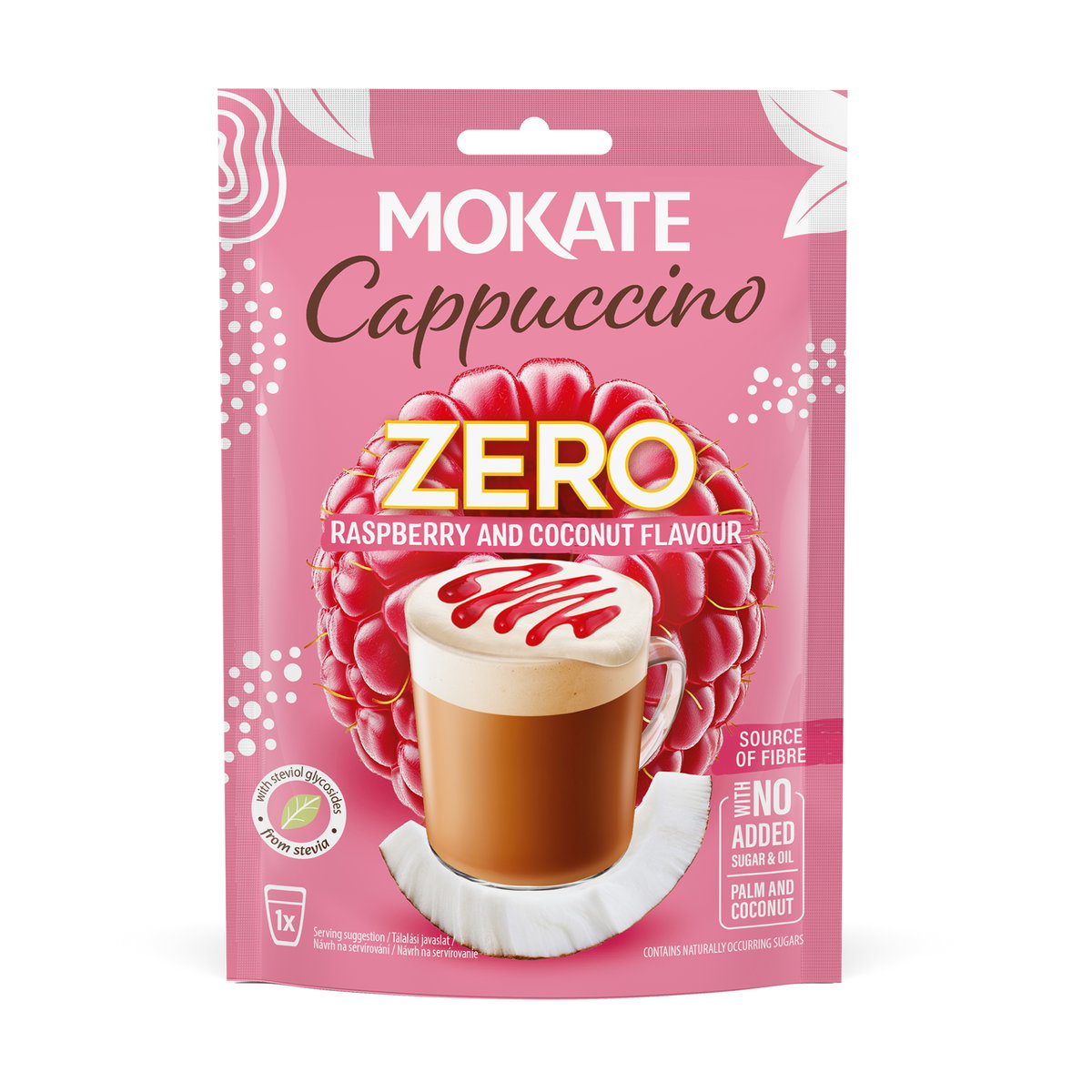 Mokate ZERO Cappucino MÁLNA ÉS KÓKUSZ