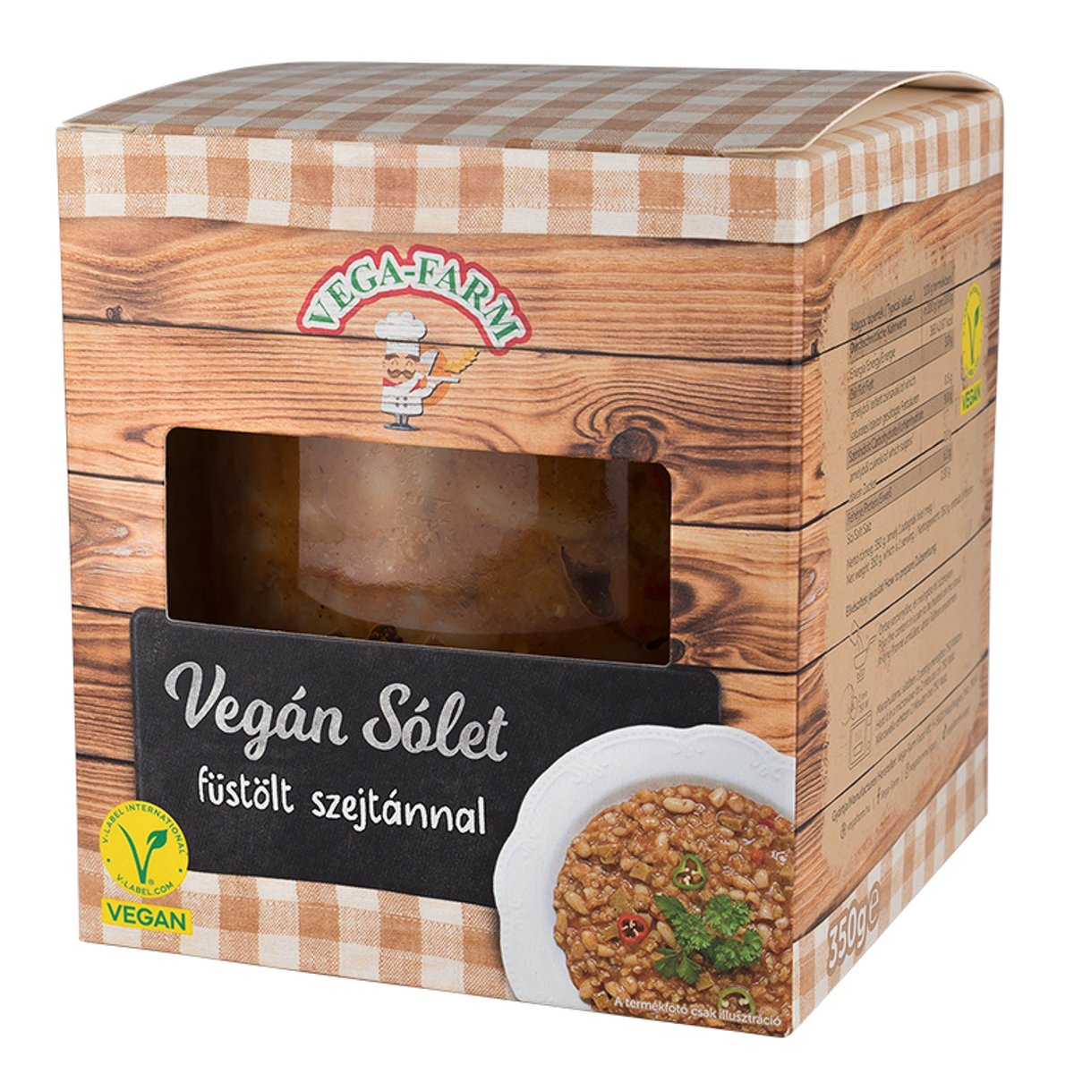 Vega-Farm Vegán sólet füstölt szejtánnal