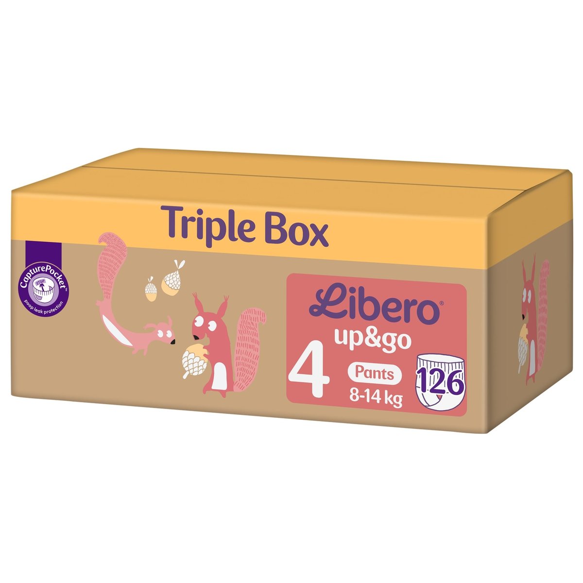 Libero Up&Go 4 TRIPLE BOX bugyipelenka 8-14 kg (4-es méret)
