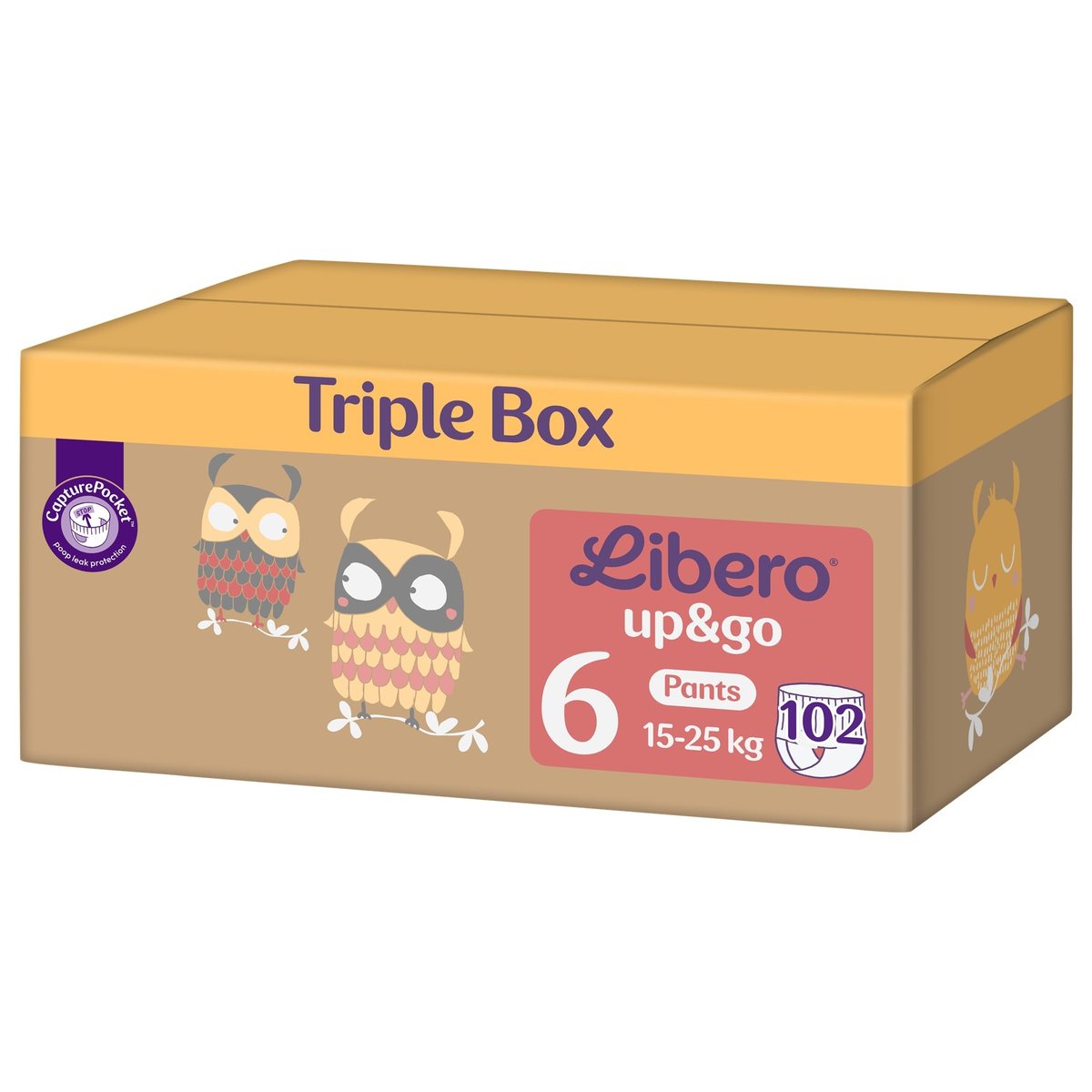 Libero Up&Go 6 TRIPLE BOX bugyipelenka 15-25 kg (6-os méret)