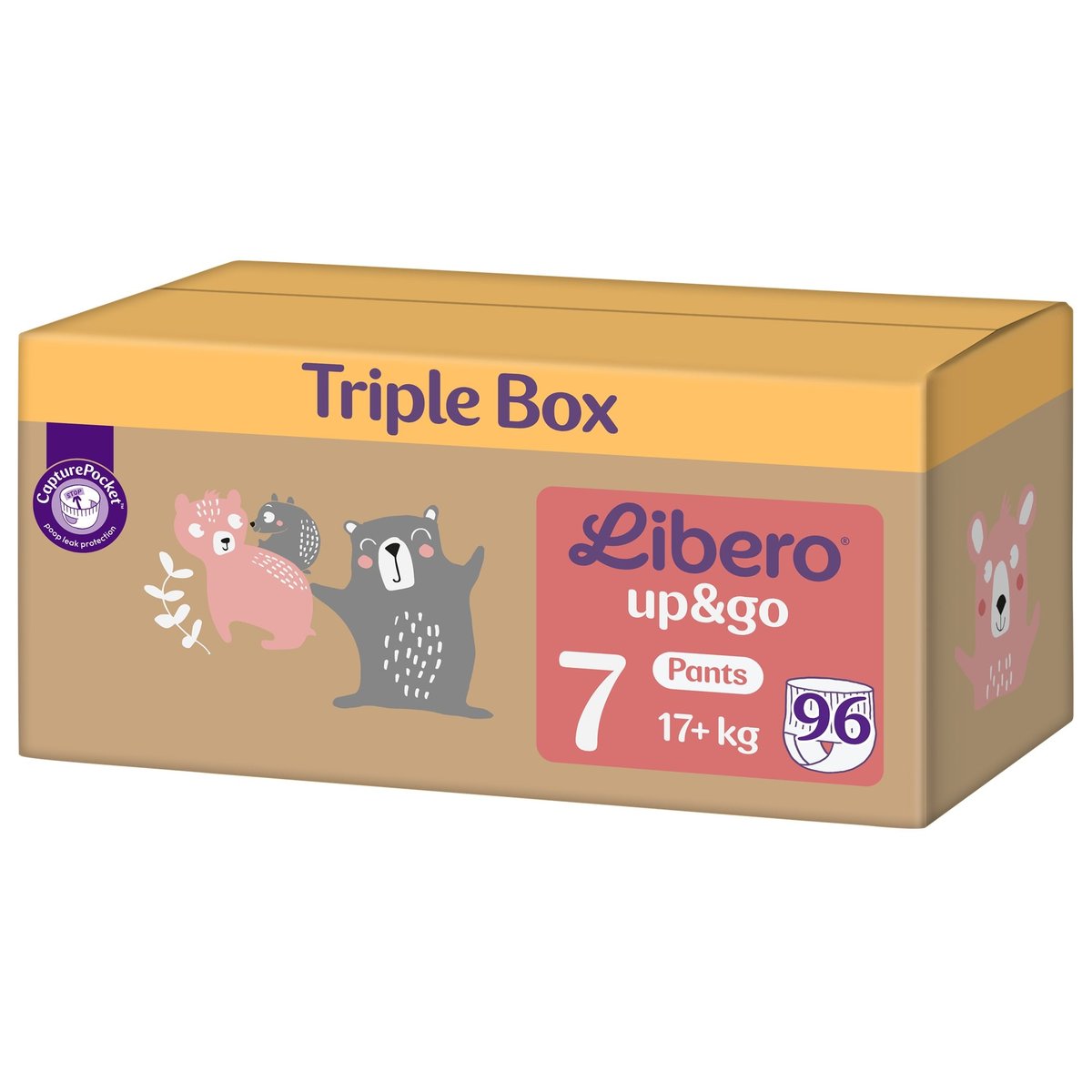 Libero Up&Go 7 TRIPLE BOX bugyipelenka 17+ kg (7-es méret)