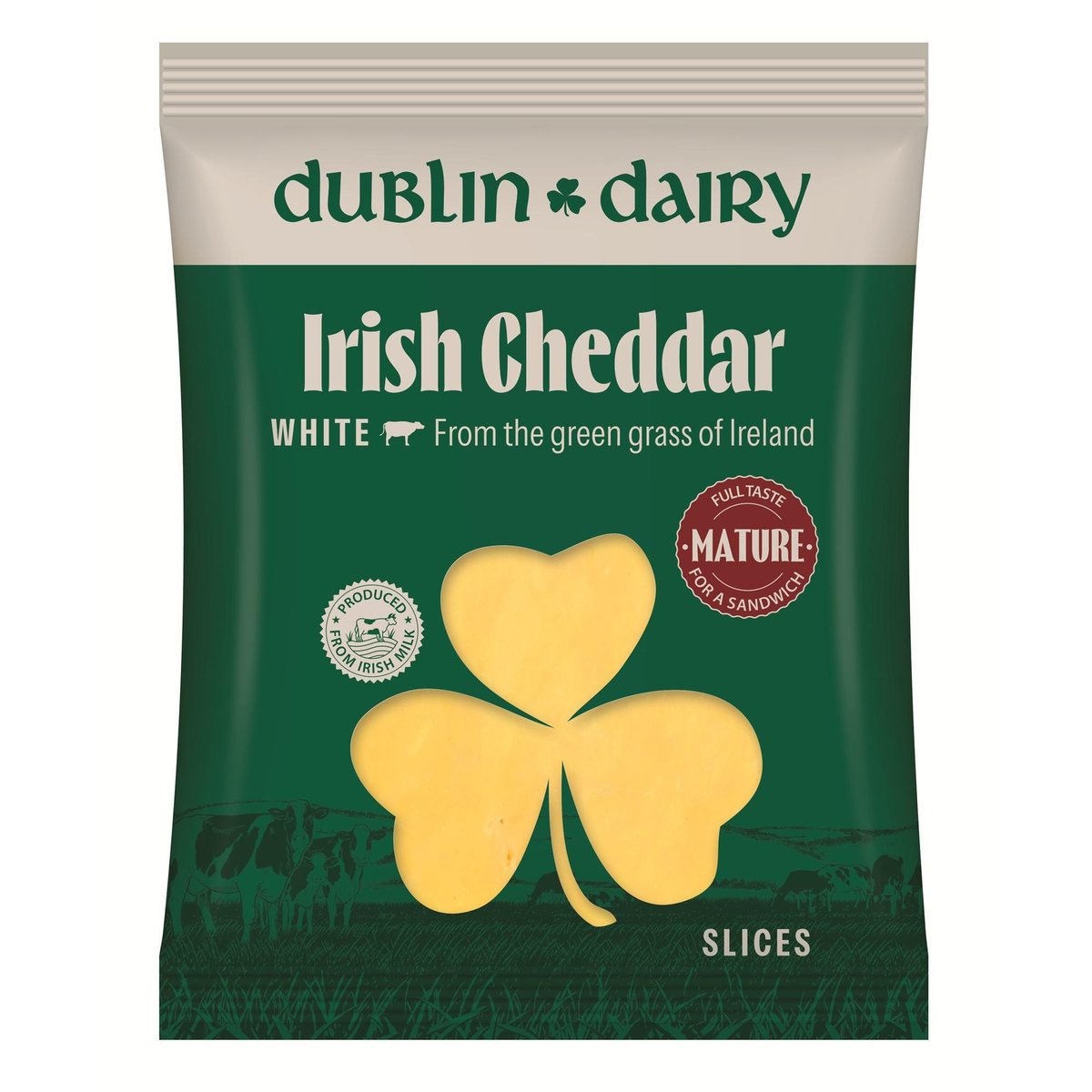 Dublin Dairy Irish Cheddar White érlelt szeletelt sajt