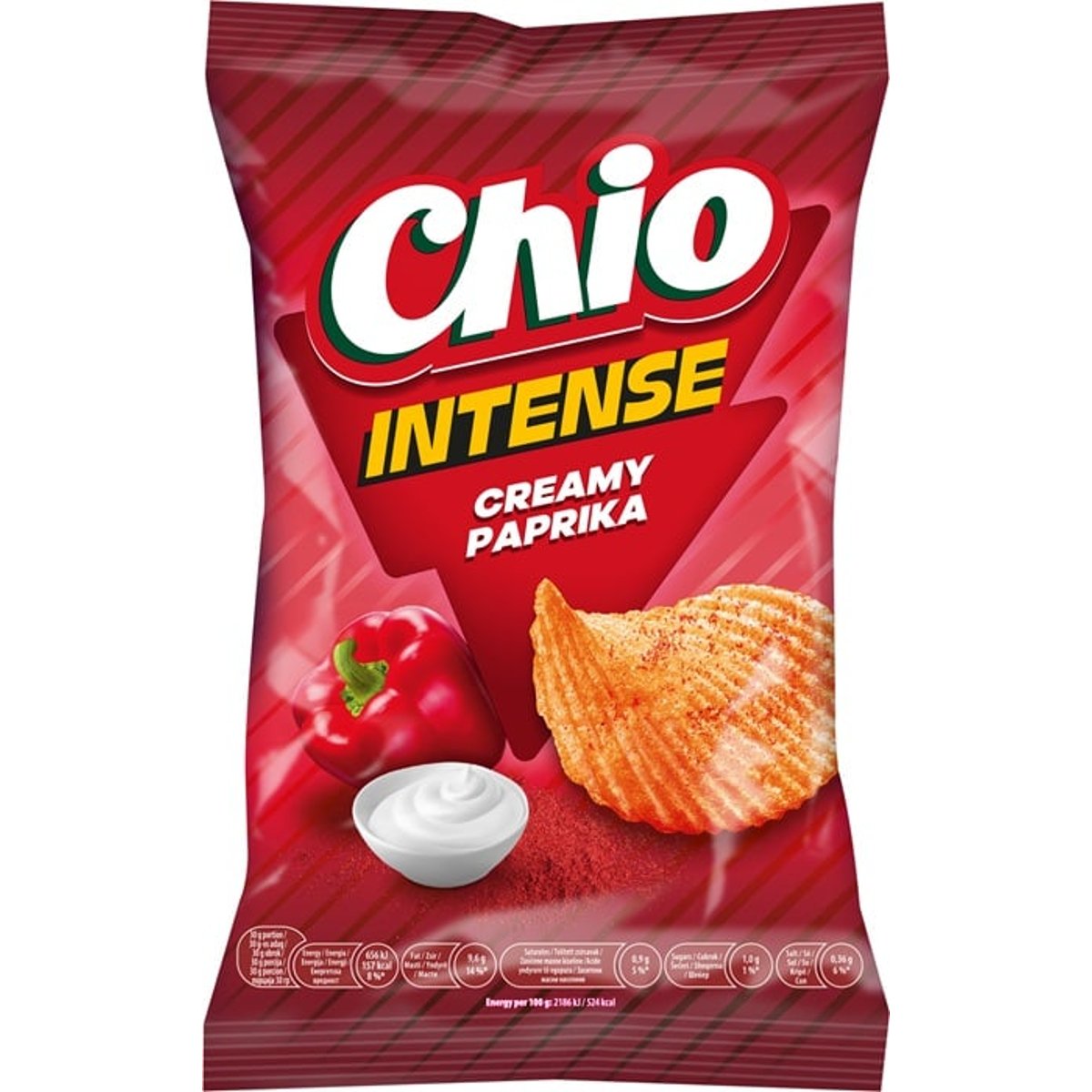 Chio Intense Tejfölös-Paprikás ízű Burgonyachips