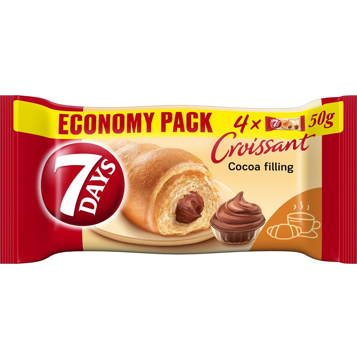 7Days Kakaós Croissant 4x50g
