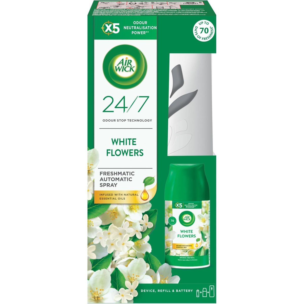 Air Wick Freshmatic Automata Légfrissítő spray készülék, Frézia & Jázmin illat