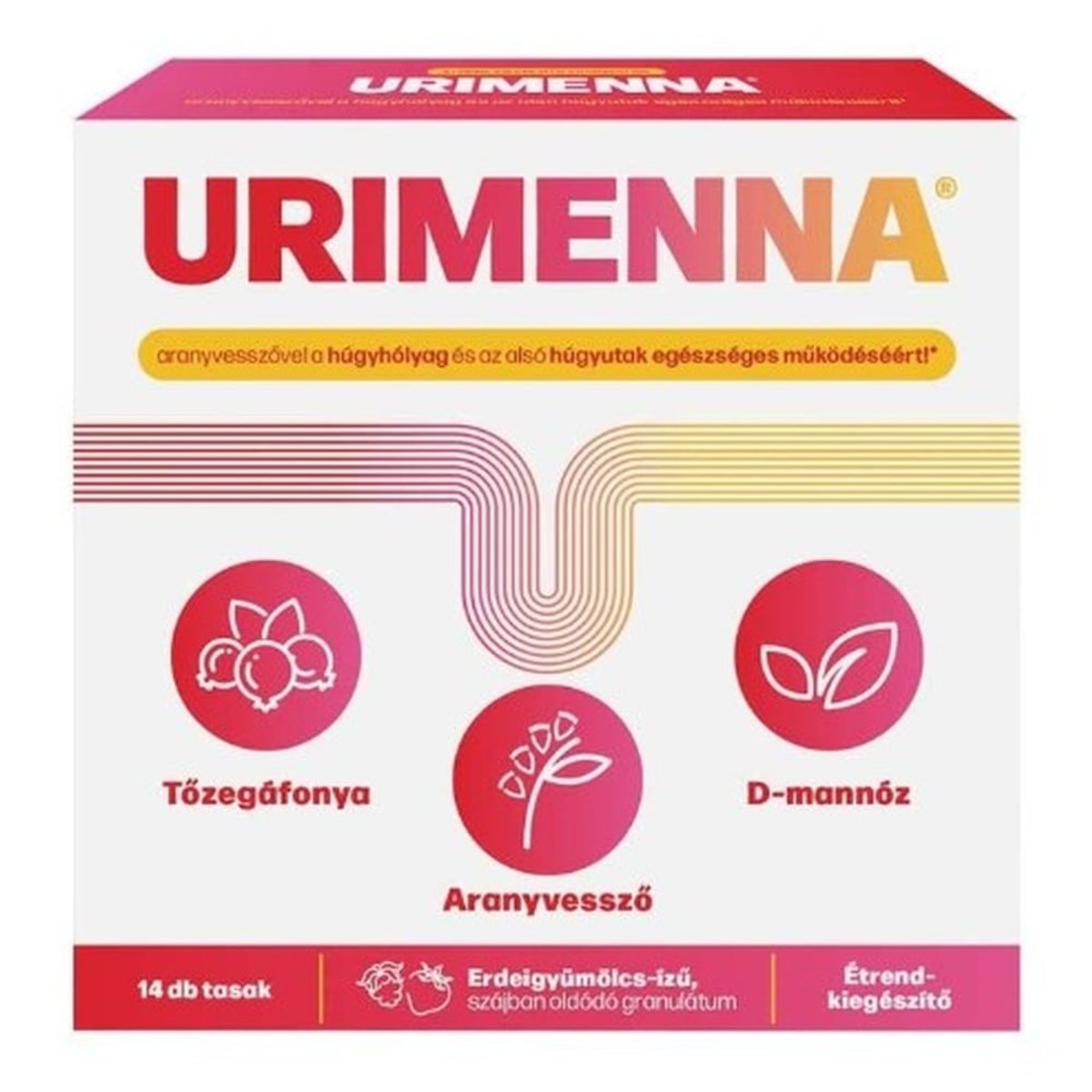 Urimenna aranyvesszővel szájban oldódó granulátum 14 db