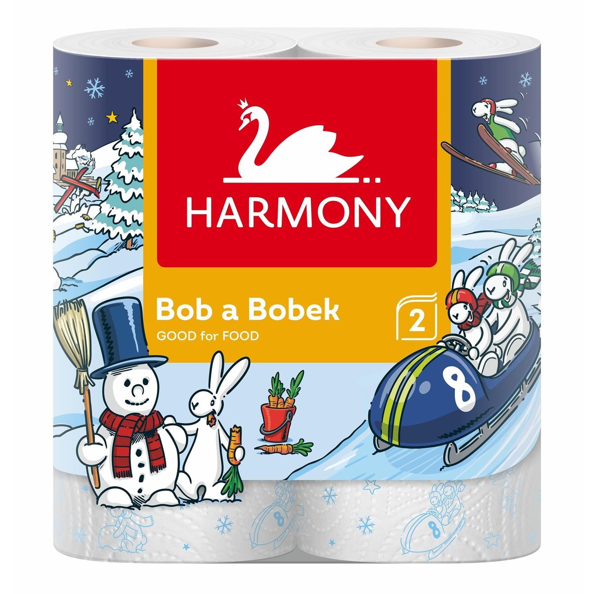Harmony Bob&Bobek kollekció konyhai papírtörlő  2 rétegű 2 tekercses
