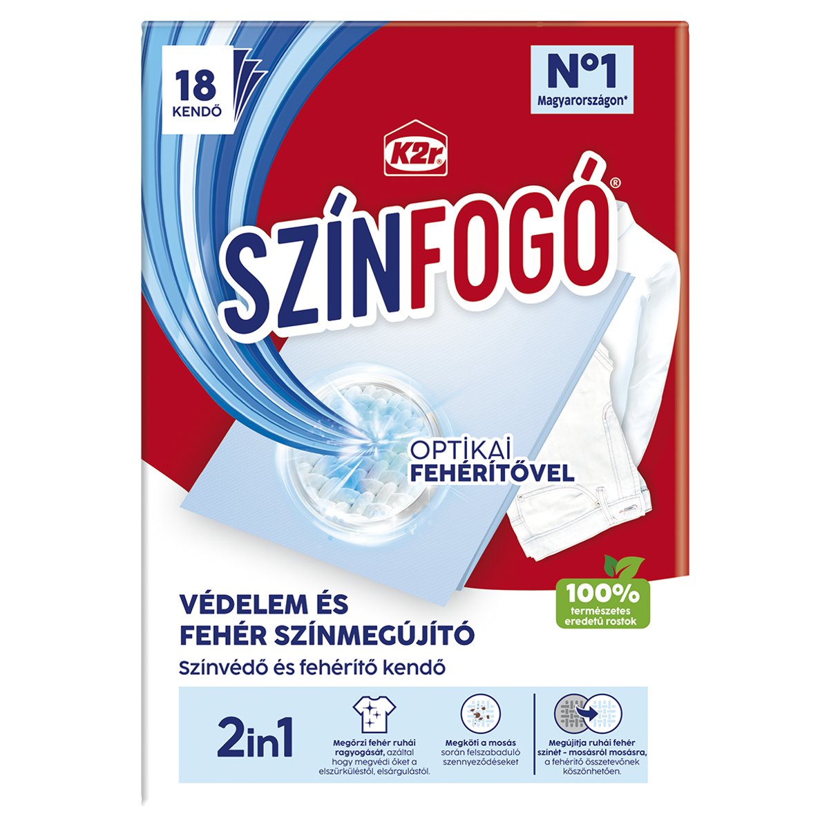 K2r Intenzív fehérítő kendő 18db