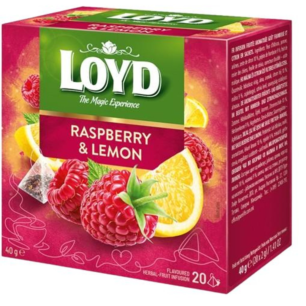 Loyd piramis tea Málna-Citrom