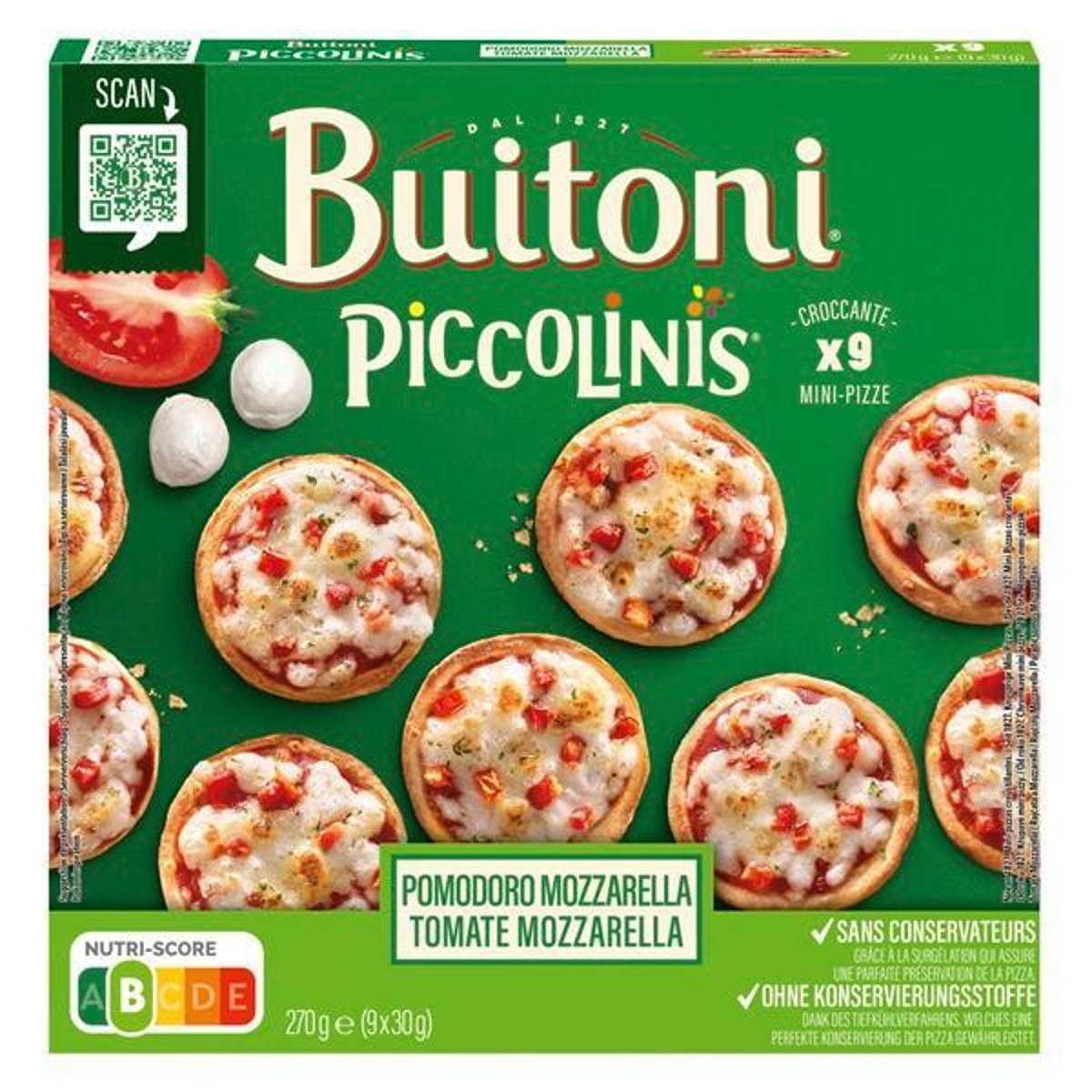 Buitoni Piccolinis Mozzarella pizza