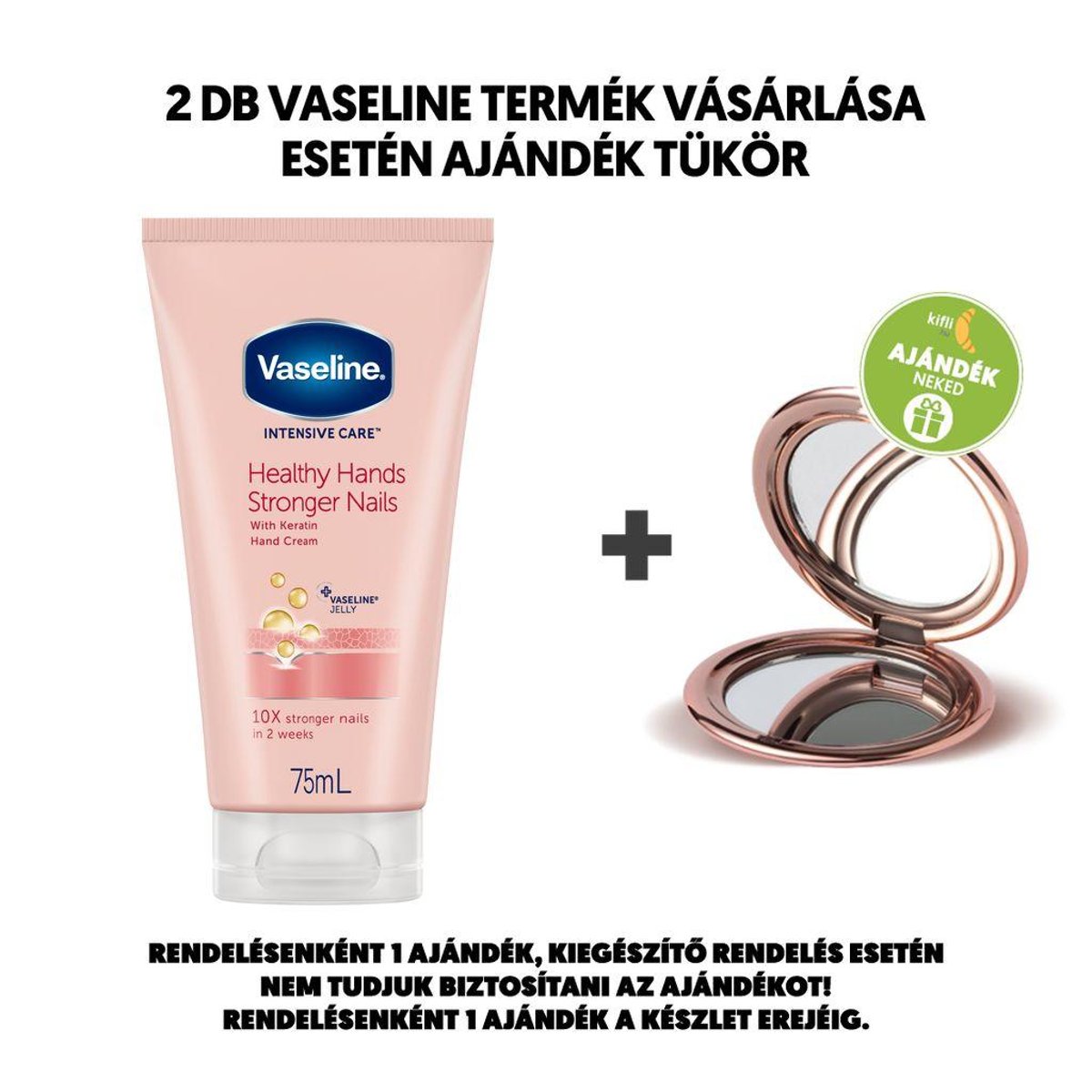 Vaseline Hand&Nails kézkrém száraz és repedezett bőrre